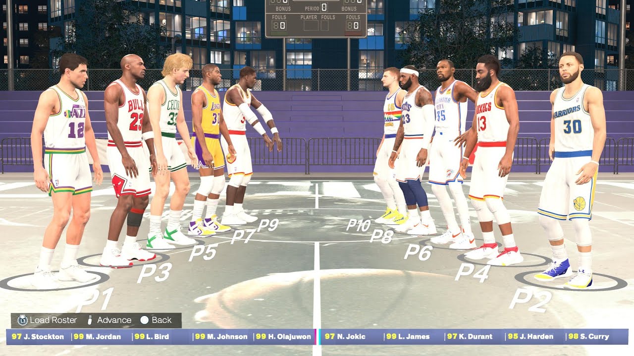 Nba 2k26  classic  match up on the  Black Top sim