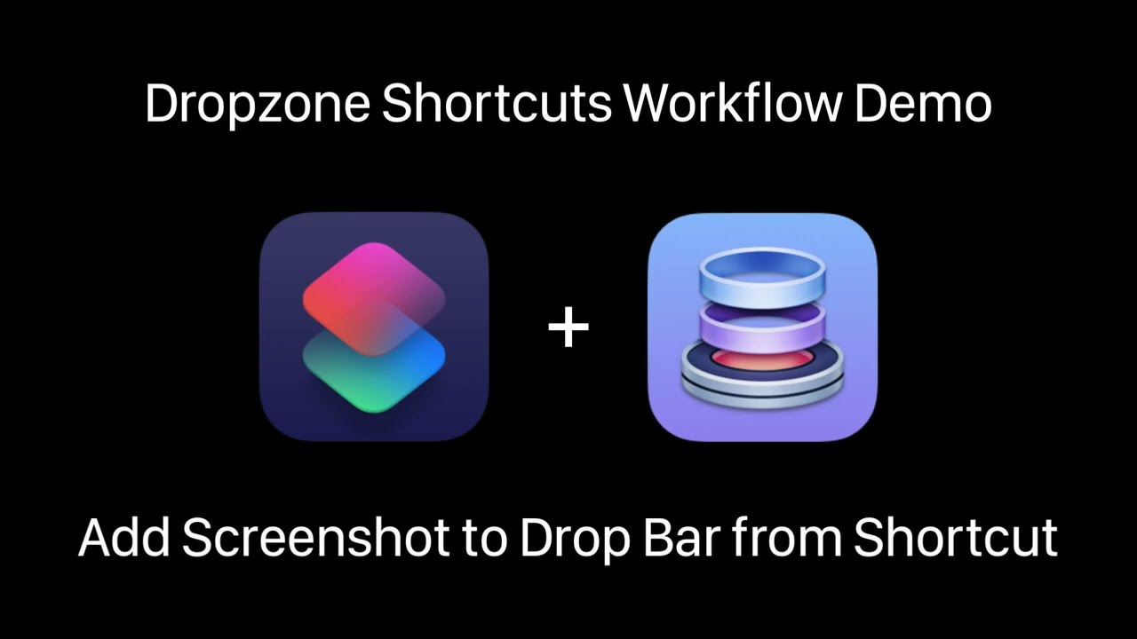 Dropzone 4 Shortcuts Integration: Add Screenshot to Drop Bar from a Shortcut