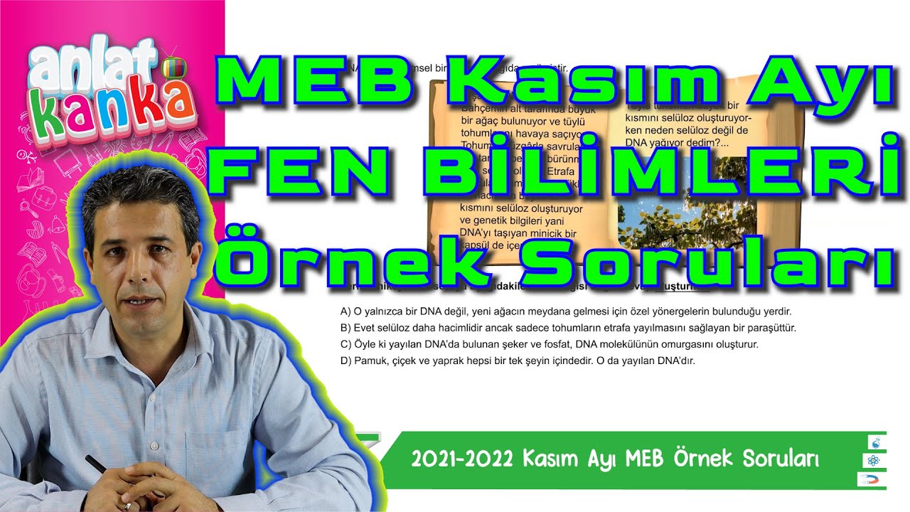Kasım Ayı Örnek Sorular Fen Bilimleri LGS 2022