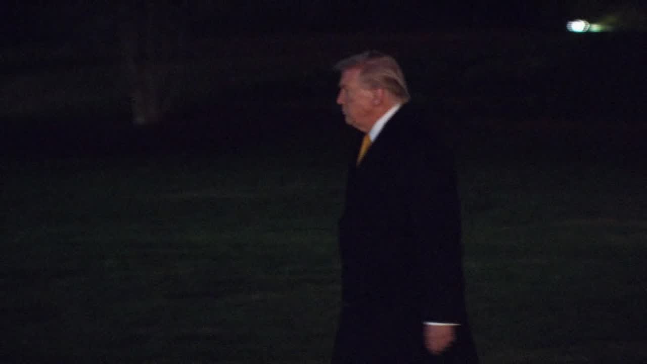 Donald Trump boards Marine One en route to Joint Base Andrews ahead of Palm Beach trip