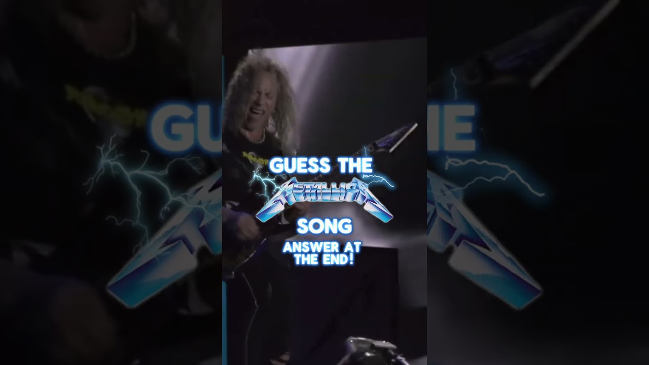 GUESS THE METALLICA SONG - RIDE THE LIGHTNING EDITION! #metallica #ridethelightning #shorts