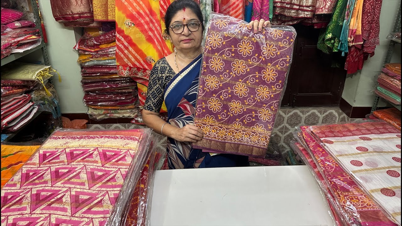 Lodha Fashion is live with Pure Cotton Saree | Best Summer saree collection | Bandhini Collection