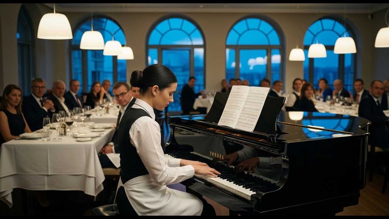 Waitress Asked to Clear Tables — Then Her Spontaneous Piano Saved a Million-Dollar Deal… ✅
