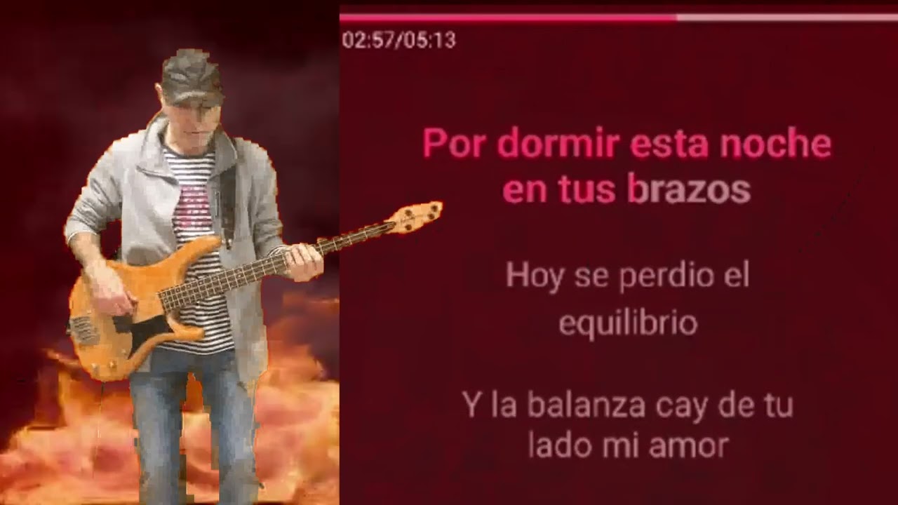 El roce de tu piel. Bass cover.