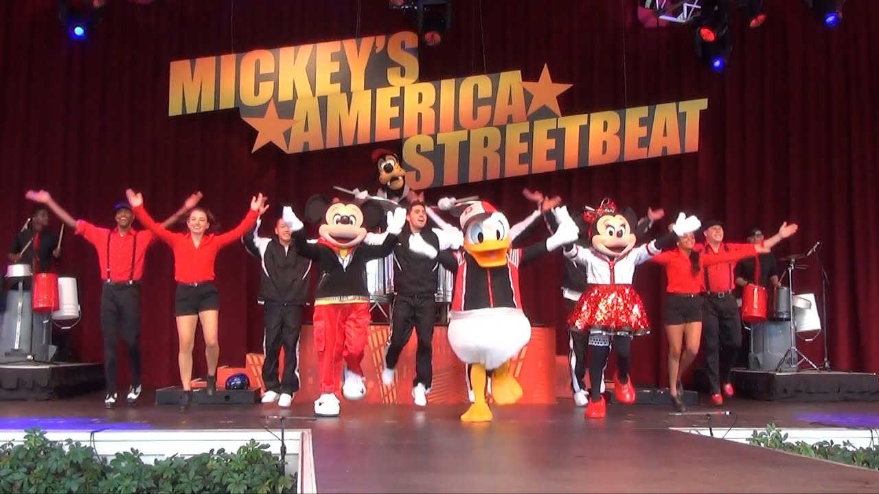 Mickey's America Streetbeat FULL SHOW w/ Mickey, Minnie, Donald, Goofy at Epcot, Limited Time Magic