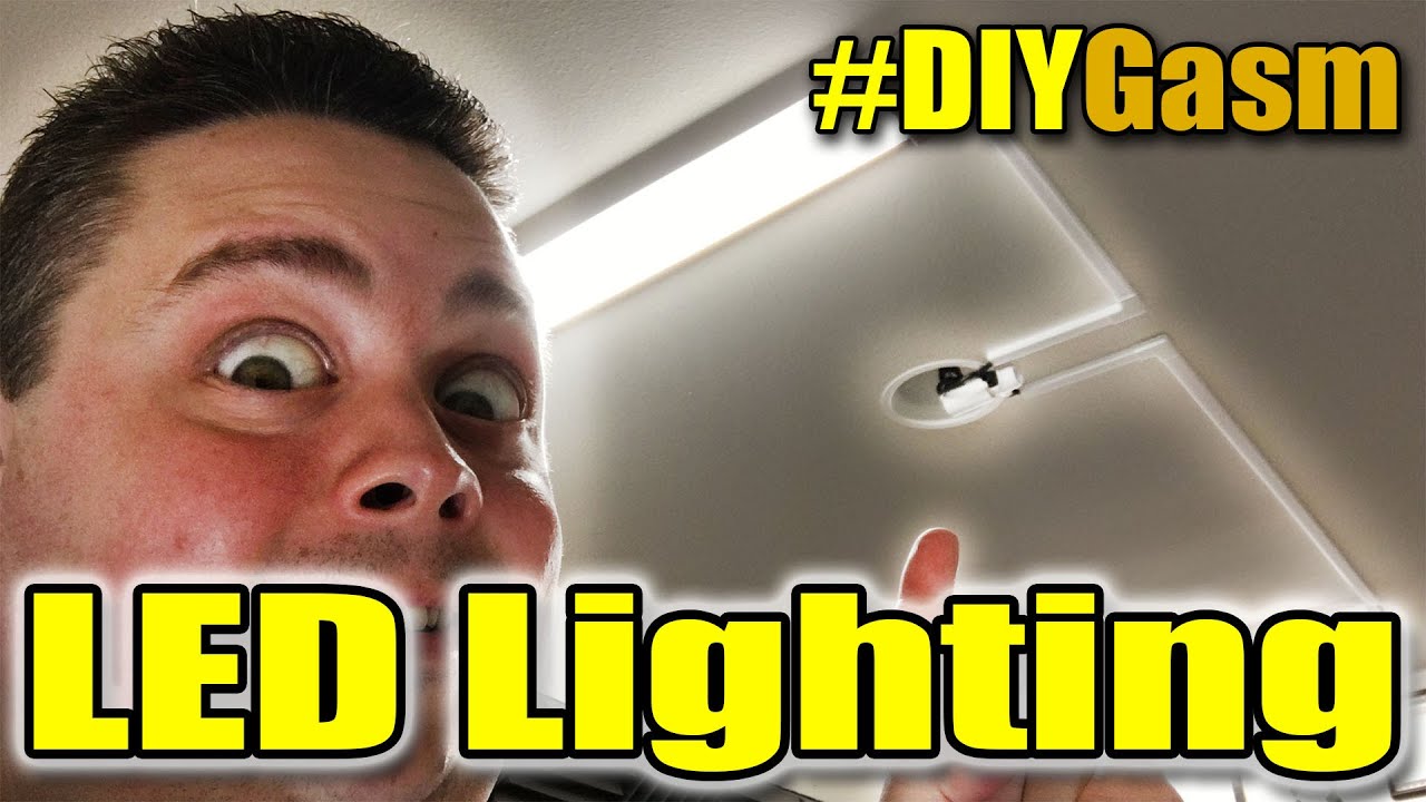 How To Install Cheap LED Shop Lamps Using Existing Lighting Fixture Power - @Barnacules