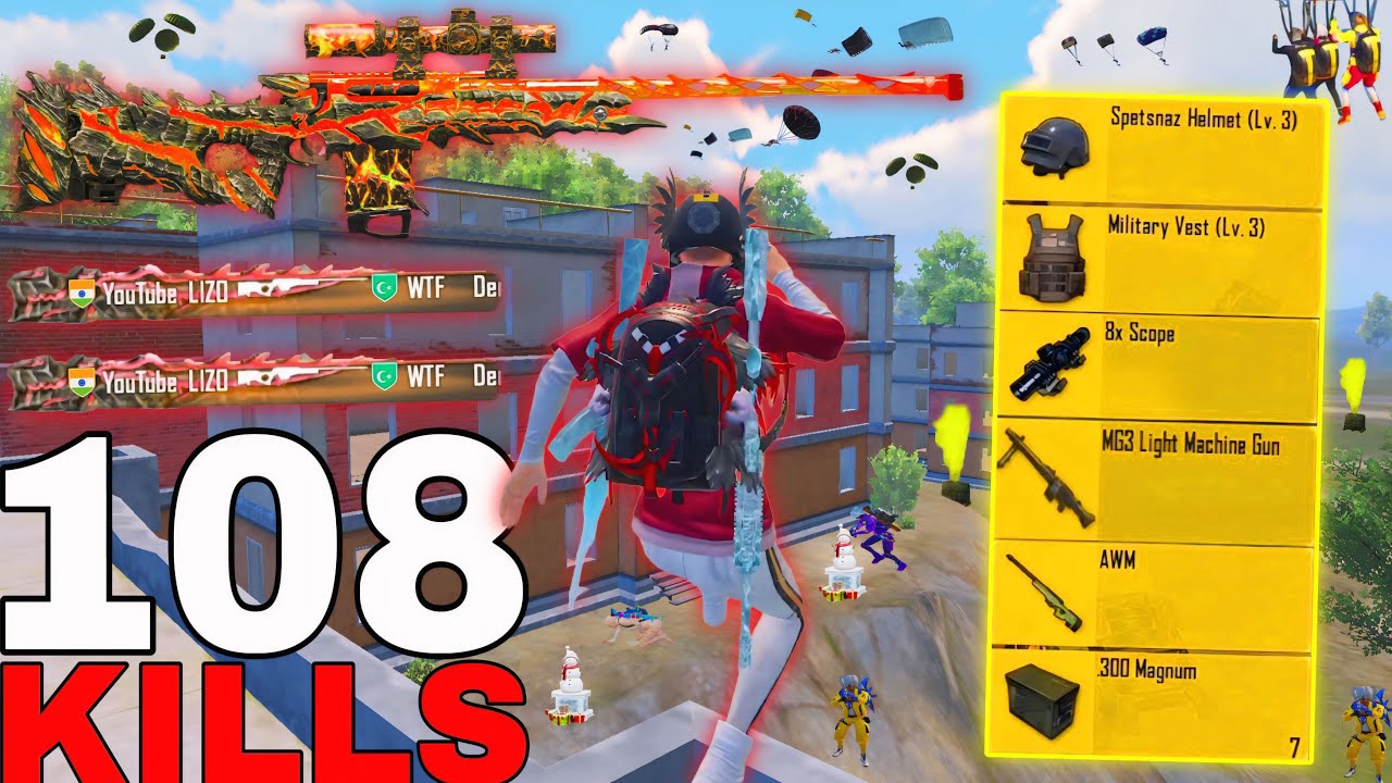 108 KILLS!!😱 2 IN MATCHES NEW WORLD KILLS & DAMAGE RECORD 😍SAMSUNG,A7,A8,J2,J3,J4,J5,J6,J7,XS