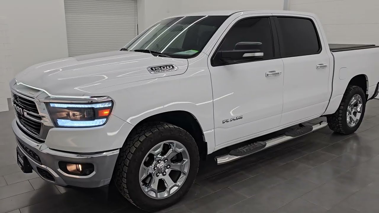 2019 RAM 1500 CREW SHORT BIG HORN LEVEL 2 HEMI 4K WALKAROUND 16070ZAAA