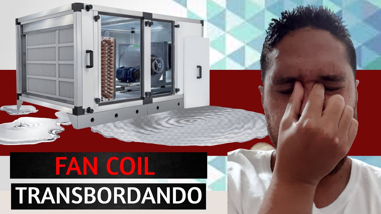Ar condicionado vazando água. FAN COIL TRANSBORDANDO.