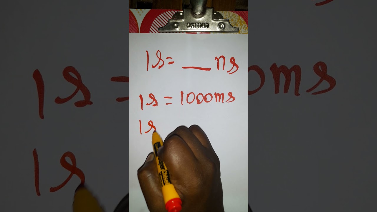 seconds to nanoseconds