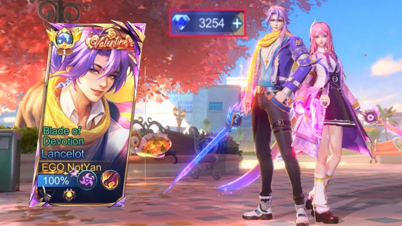 LANCELOT VALENTINE SKIN GAMEPLAY🔥.... IS IT WORTH IT?!