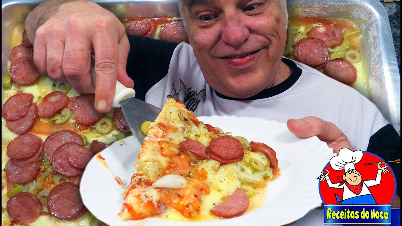 PIZZA CASEIRA DE LIQUIDIFICADOR EM MENOS DE 30 MINUTOS MASSA PERFEITA