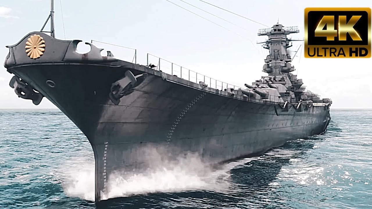 【4K】IJN Yamato #cinematic #history  #battleship