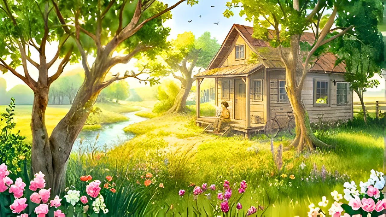 Solo Life in a Tiny Home  Peaceful Ghibli Style Slow Living