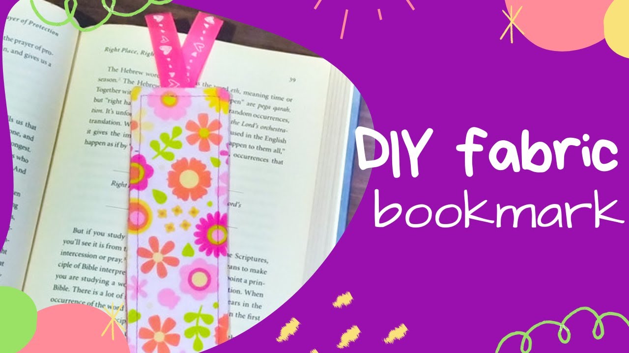 DIY Fabric bookmark