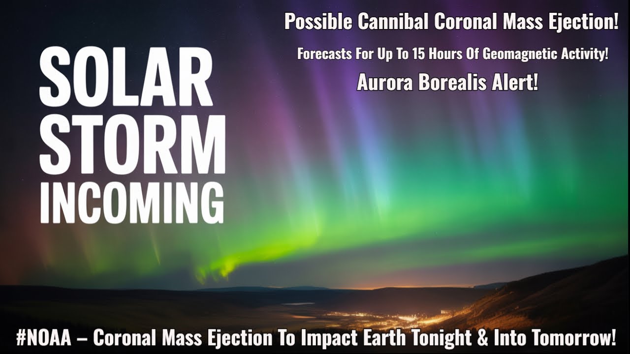 NOAA – Coronal Mass Ejection To Impact Earth Tonight & Into Tomorrow!