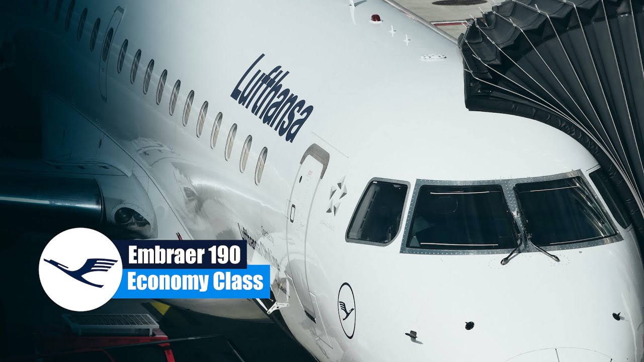 FINALLY! Lufthansa Cityline E-190 Economy Class | Hamburg to Frankfurt