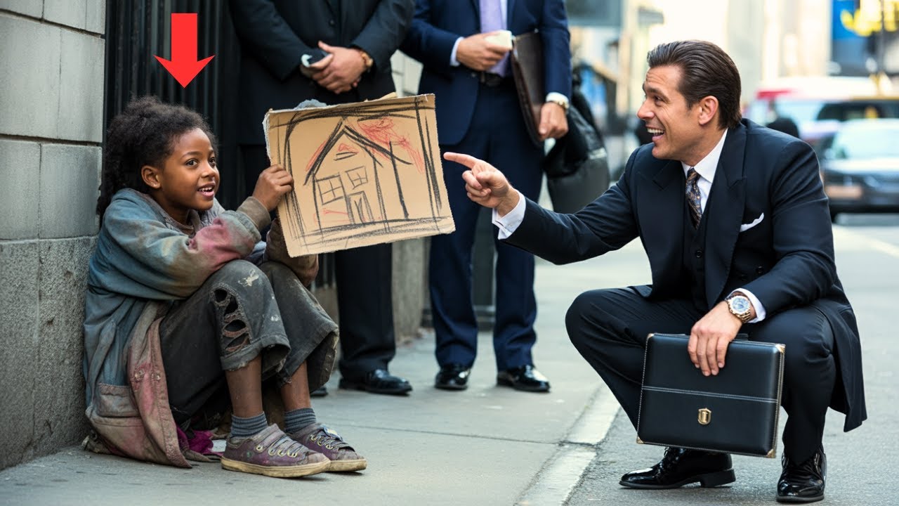 Billionaire Laughs at a Homeless Girl’s Drawing — What He Learned Next Left Him in Tears