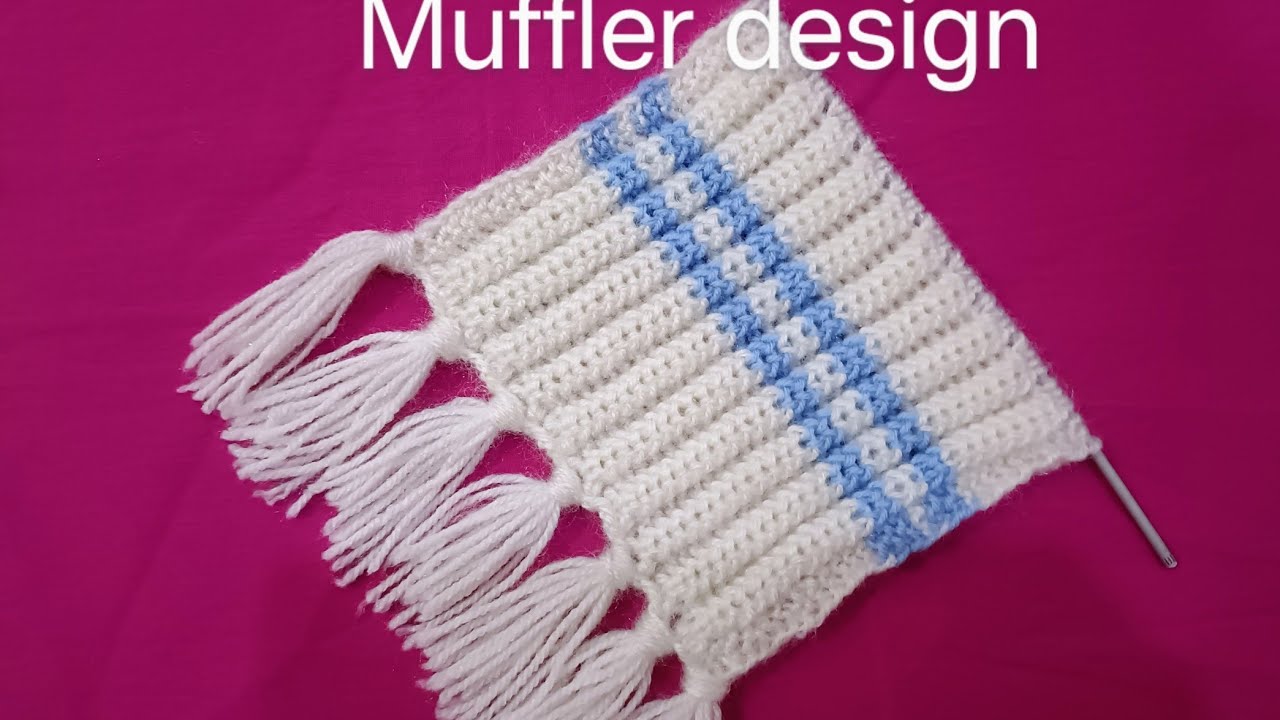 Muffler knitting design | mufflerdesign | woolenmuffler design | muffler design