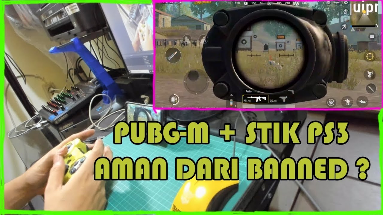 cara main pubg m pakai stik ps3 aman dari banned 2019