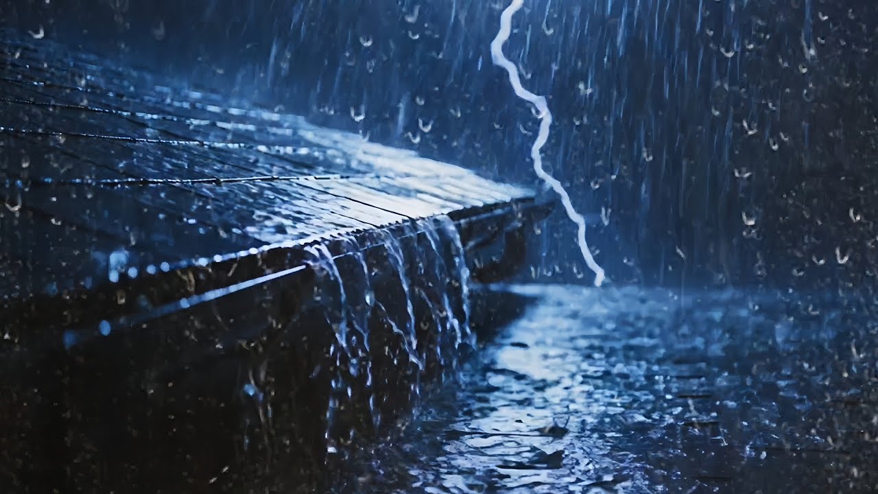 Heavy Rain on Metal Roof 🌧️ Natural White Noise for Sleep