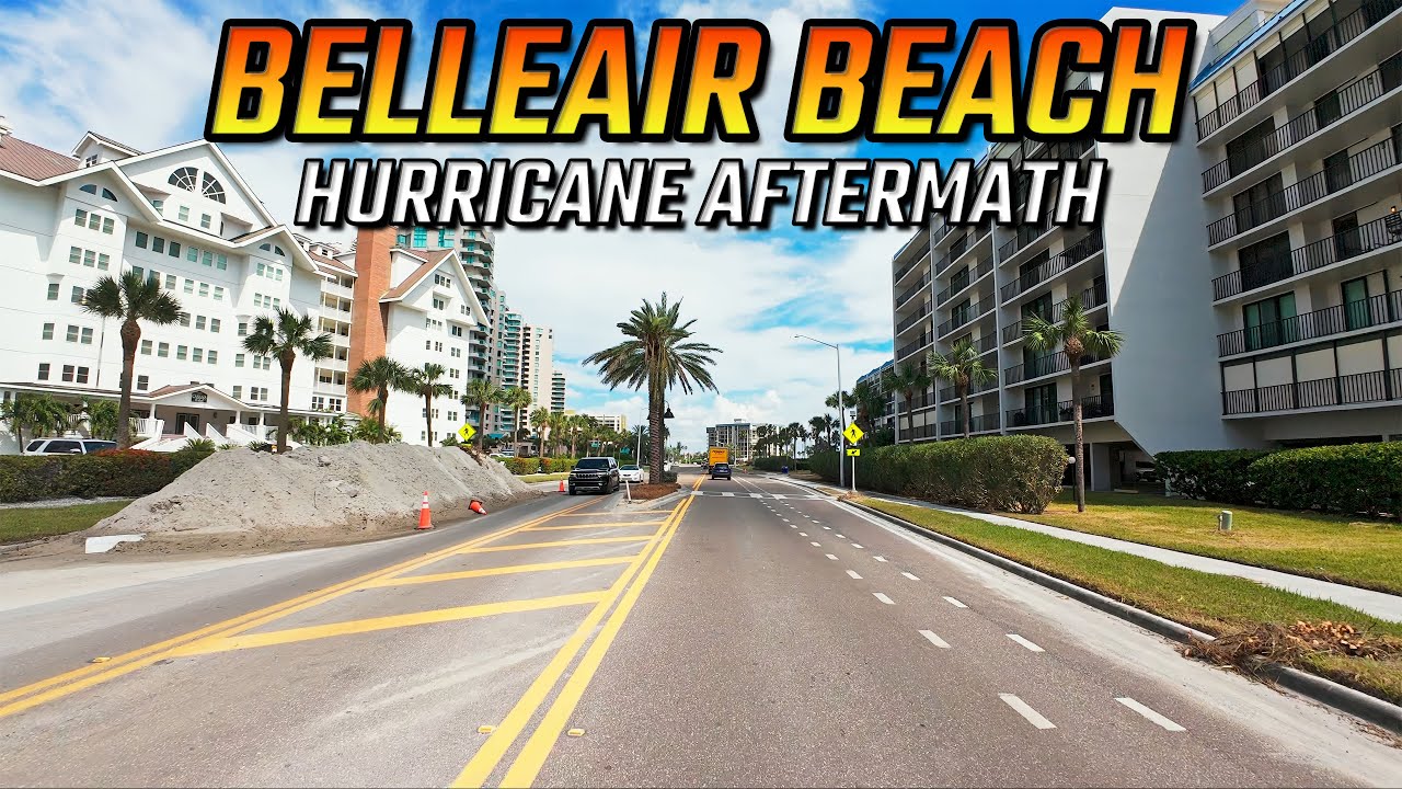 Belleair Beach Florida Driving Through