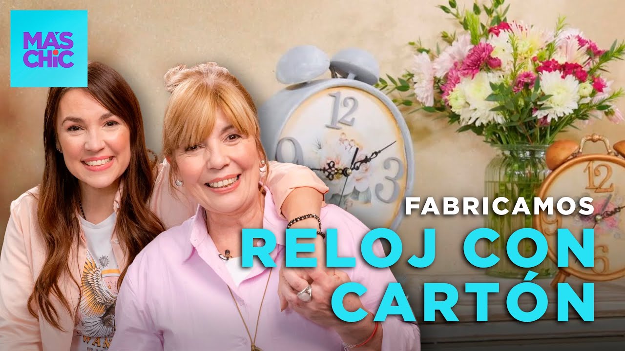 FABRICAMOS UN RELOJ con TAPAS de CARTÓN 🕖 | Mas Chic