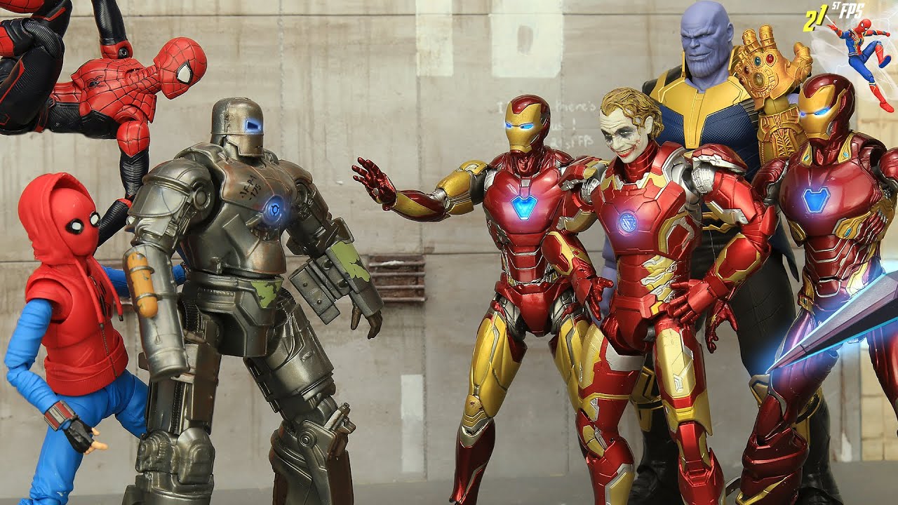 IRON MAN Suit Stolen by Joker and Thanos - Part 2 | Figure Stopmotion