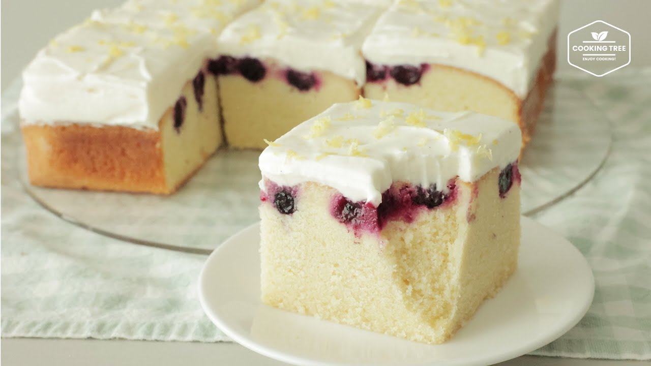 Рецепт пирога с черникой и лимоном