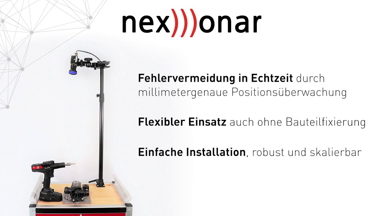 Pr&auml;zise Ortung von Schraubwerkzeugen mit Nexonar