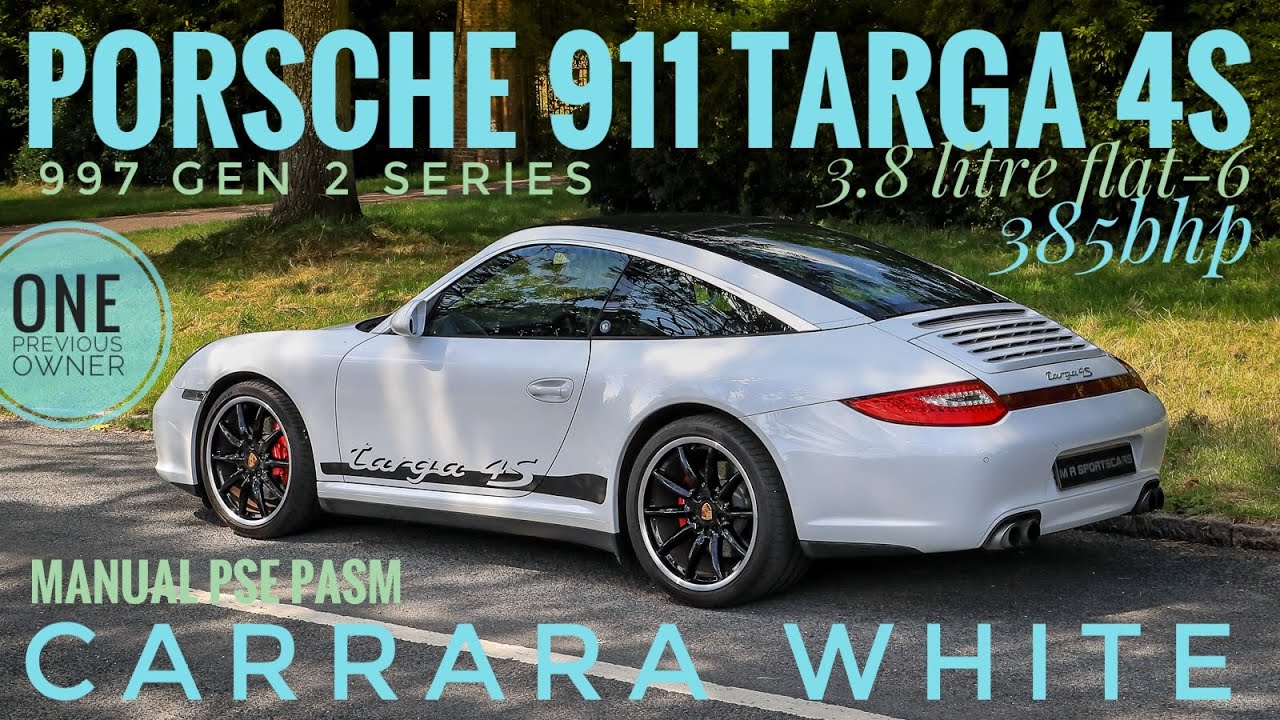 Porsche 911 Targa 4S 997 Gen 2 Manual Carrara White PSE PASM