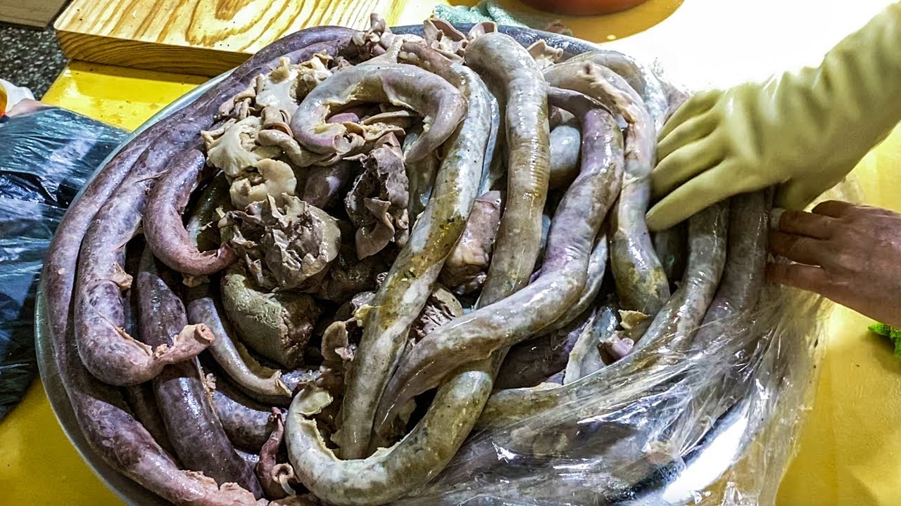 힐링 순멍 하고 가세요! 갓 쪄낸 수제 순대 1시간 연속 썰기 SUNDAE / Korean street food