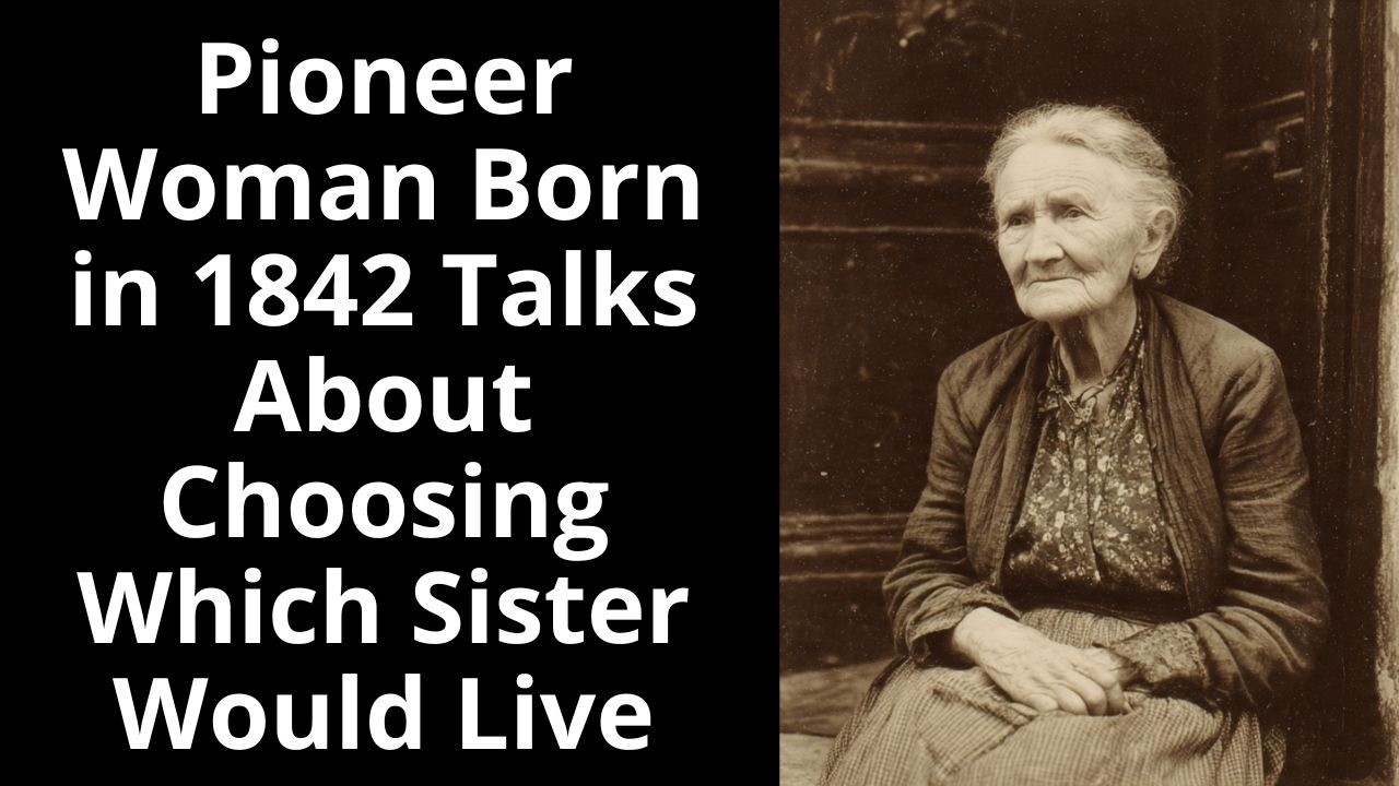 Pioneer Woman Born in 1842 Talks About Choosing Which Sister Would Live - Enhanced Audio
