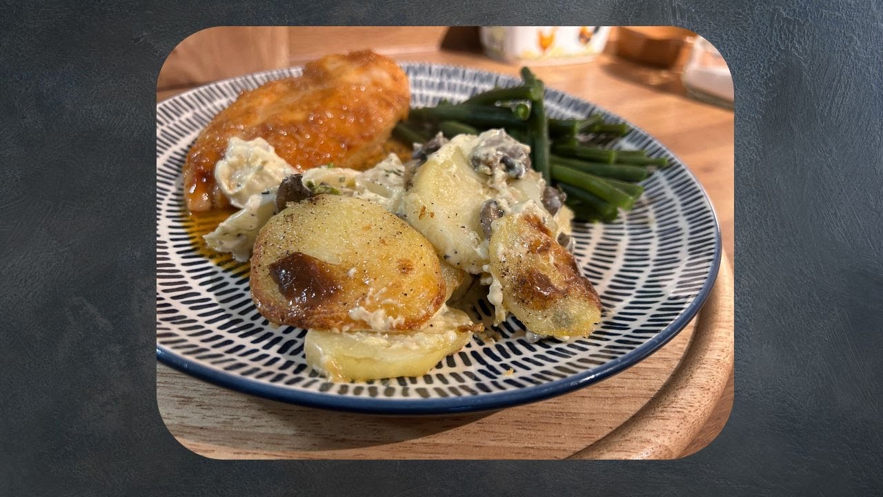 Potato & mushroom bake