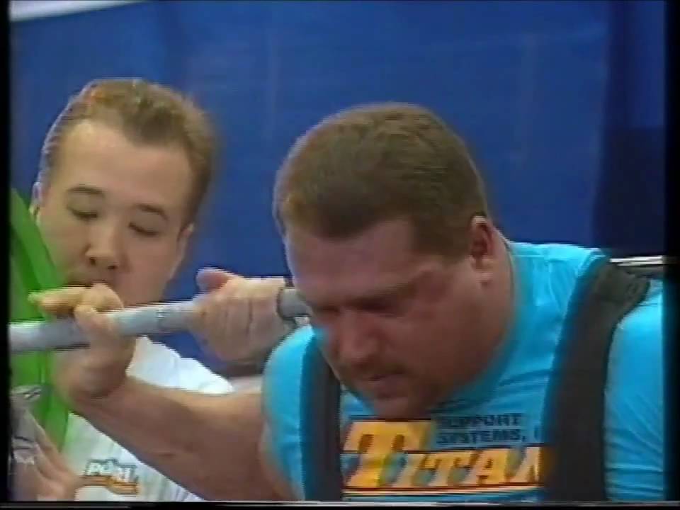 Powerlifting world championships 1995, squat 420kg Kirk Karwoski