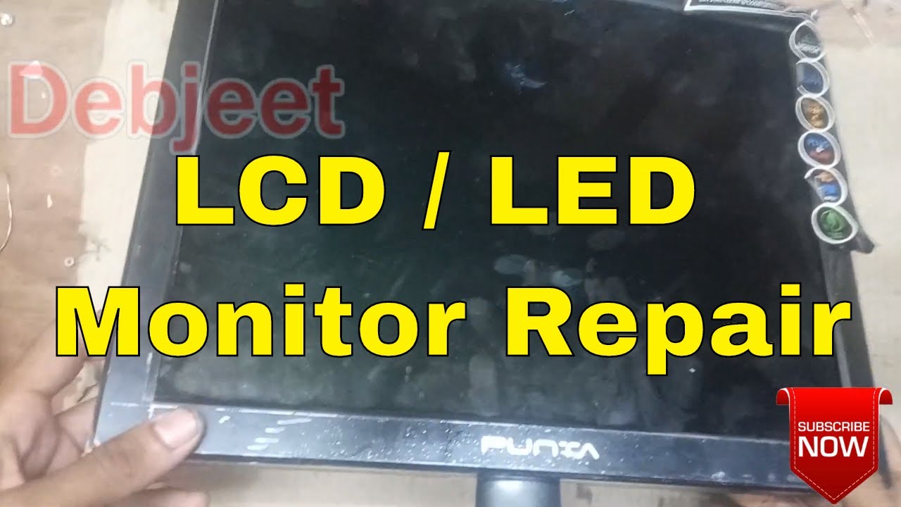 Lcd Led Monitor Repair #No Display #No Power