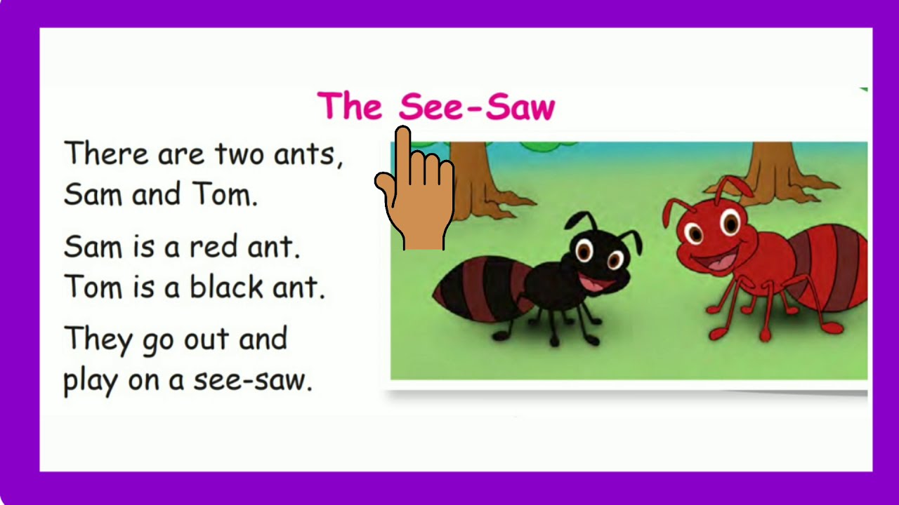 The see saw - STD 2 Term 3 English - A visit to the farm - pg.no. 65 & 66