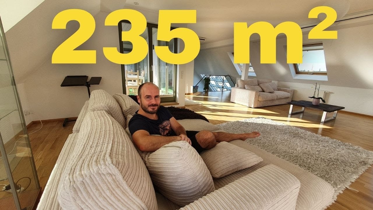 Roomtour durch unser 235m&sup2; Penthouse in Leipzig!