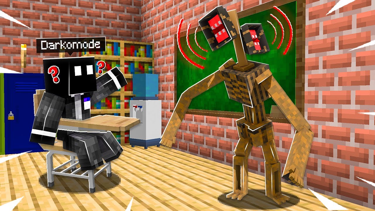 SIREN HEAD IN SCHOOL... (Minecraft)