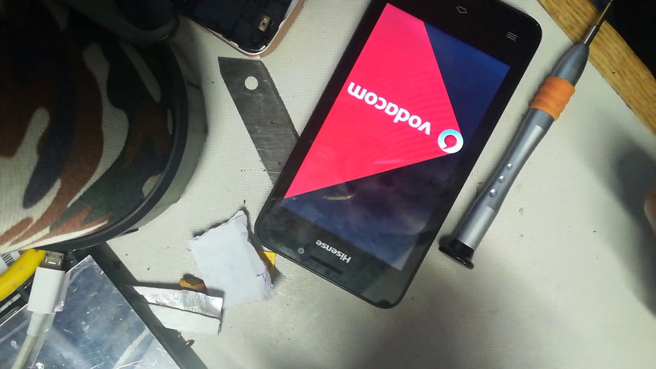 How to remove touch of hi sense u601s