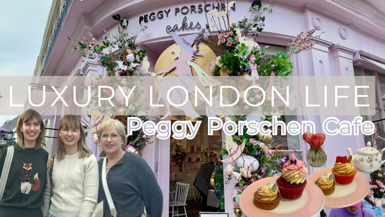 London's Pink Instagrammable Cafe: Peggy Porschen's London Afternoon Tea! ☕
