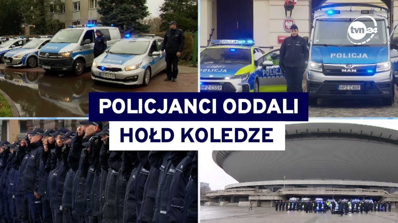 Policyjne syreny rozbrzmiały w całej Polsce. W hołdzie dla zastrzelonego policjanta