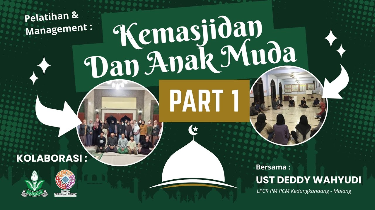 (PART 1) Pelatihan & Managemen : Kemasjidan & Anak Muda - Ust Deddy Wahyudi