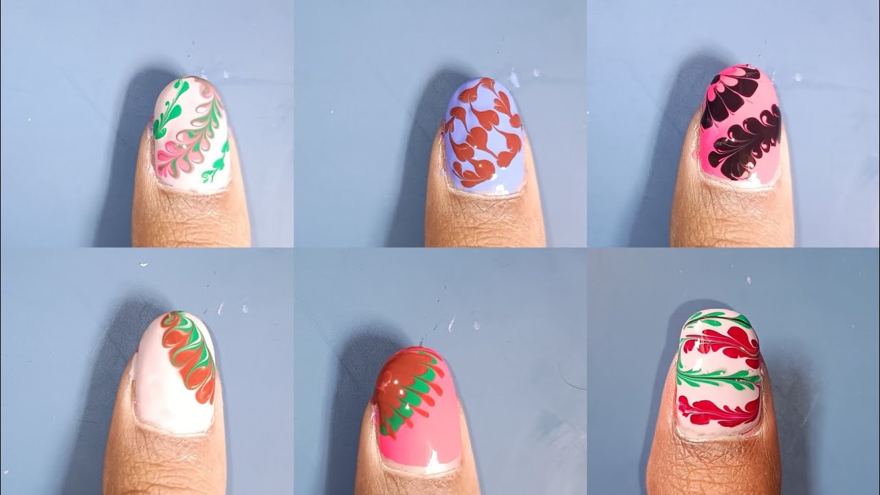 आसान नेल आर्ट डिज़ाइन|मिनटों में नेल आर्ट डिज़ाइन|Easy nailart within 2 minutes