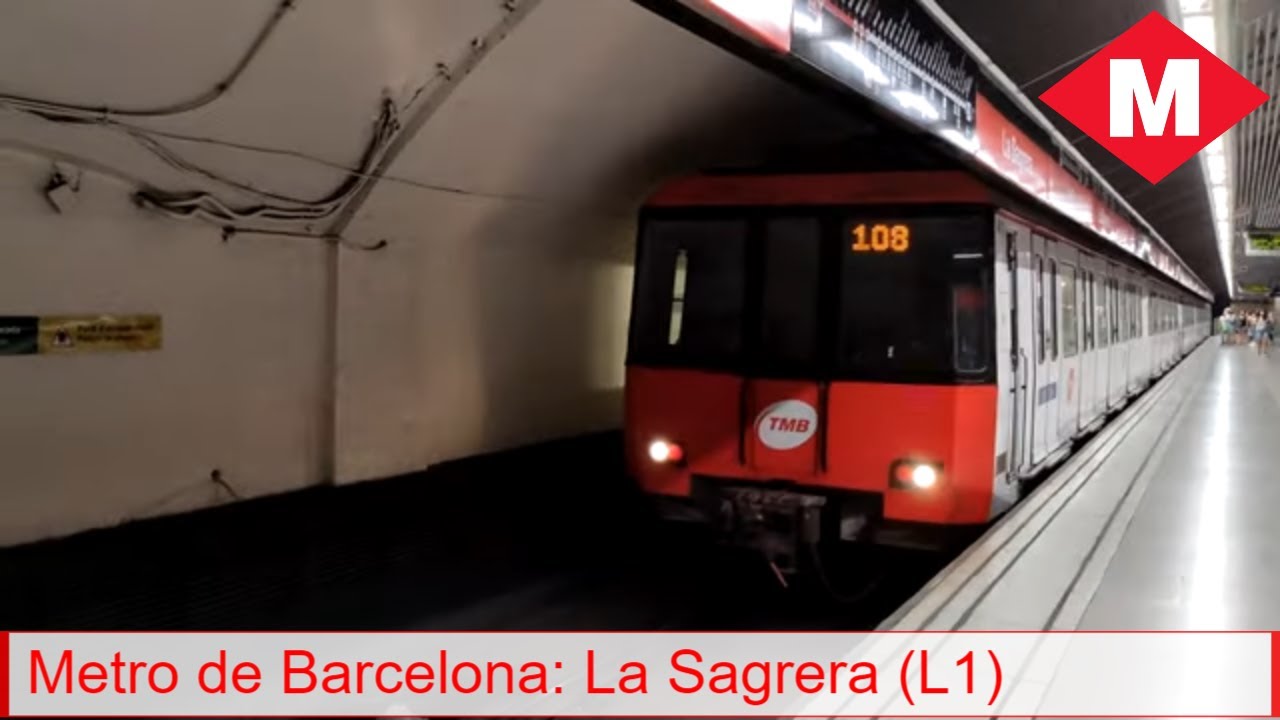 La Sagrera (L1) - Estación de Metro, Barcelona. (4K)