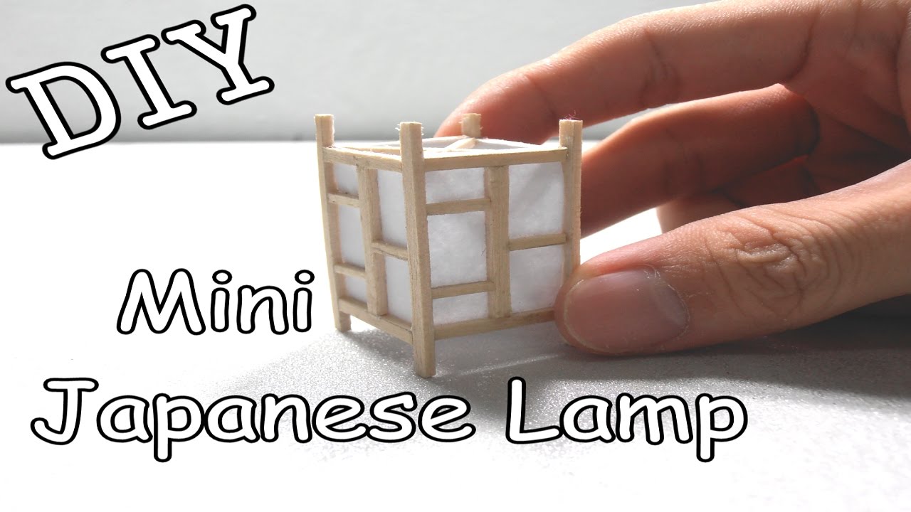 DIY Mini Japanese Lamp #6 (Popsicle Stick)
