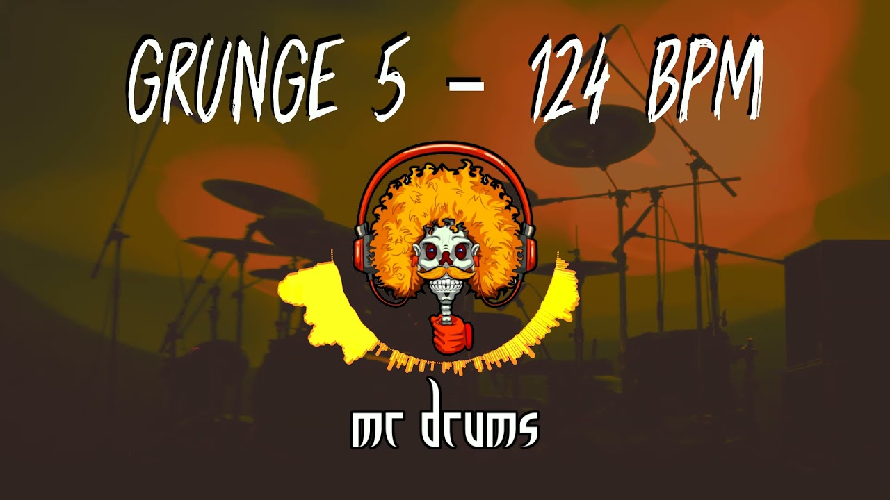 Grunge 5 - 124 BPM | Backing Drums | Only Drums