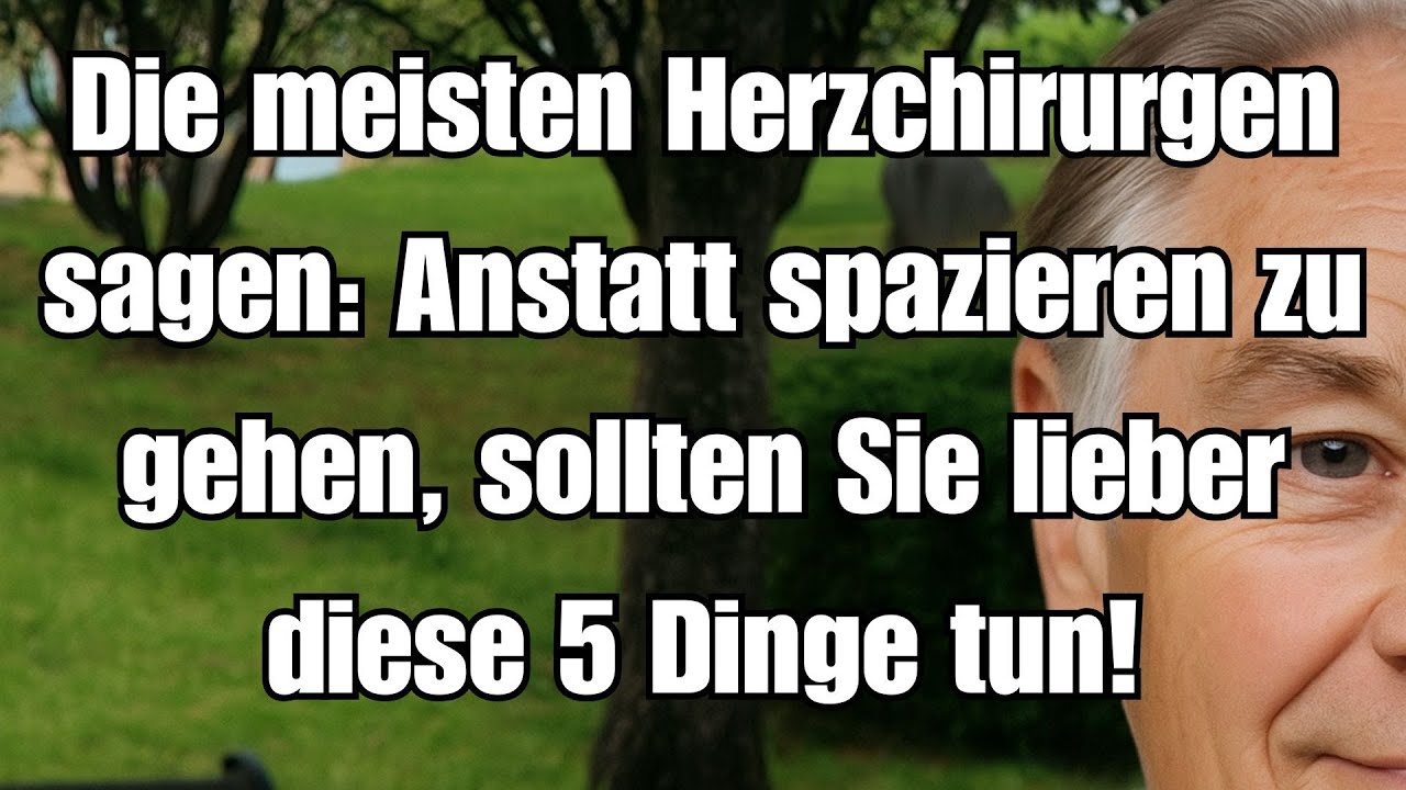 Senioren, ACHTUNG: Herzgesund leben. Diese 5 Dinge bringen mehr als Spazieren