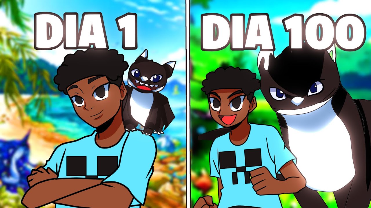 Eu Sobrevivi 100 dias no MUNDO COMO TREINAR SEU DRAGÃO no Minecraft