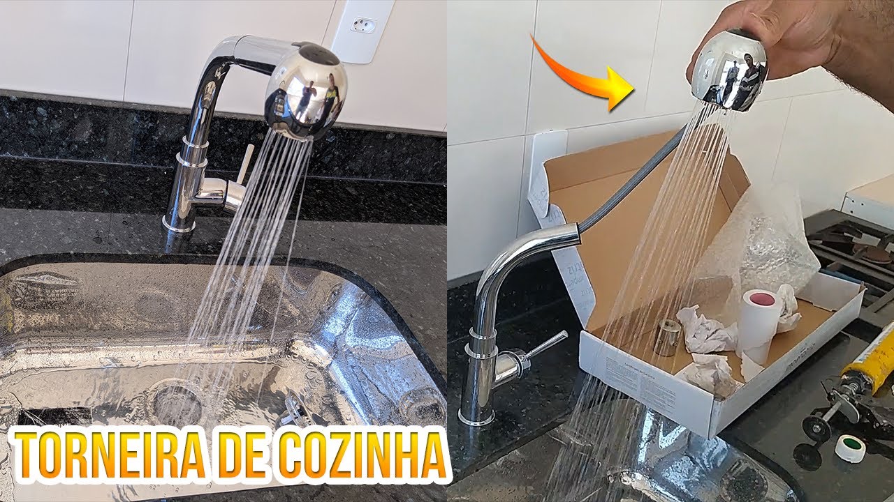 COMO INSTALAR TORNEIRA GOURMET MONOCOMANDO PIA DE COZINHA (Passo a Passo)